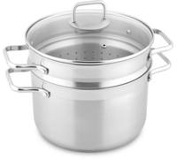 Essentielb - Cuit Pâtes 24cm Inox Avec Couvercle