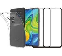 Essentielb - Pack Redmi Note 9 Coque + Verre Trempé X2