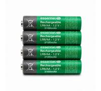 Essentielb - Pile Rechargeable Lr06 Aa Lot 4 Piles 2100mah