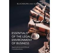 Essentiels de l'environnement juridique des entreprises (applications et considérations éthiques)