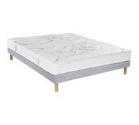 - Ensemble Matelas Latex 90x190 cm - MORPHOZONE 190, Sommier Tradition et Pieds - Equilibré - Epaisseur 19 cm - Frabrication Française
