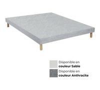 Essenzia - Sommier TRADITION Graphic 19cm 80x210 - Stretch - Fabrication Française Blanc G
