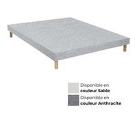 Essenzia - Sommier TRADITION Graphic 19cm 90x190 - Stretch - Fabrication Française Blanc G