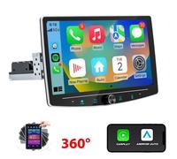 ESSGOO 4Go+64Go Autoradio 1 din Android 15 Carplay Universel Voiture Modèles Écran de 10 Pouces Supporte GPS Android Auto WiFi FM BT