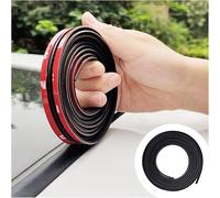 Esshogo 1 Pièce 19mmx3 m Bande de Caoutchouc joint, Joint toit ouvrant | Joint Caoutchouc Adhesif, Colle Pare Brise Voiture Pour Voiture Universelle Adhésifs Pour Pare-Brise Avant et Arrière