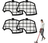 Esshogo Lot de 4 filtres moteur, filtre Folletto VK140, pièces détachées Folletto VK150, pour Vorwerk Folletto VK140 VK150 FP 140 Aspirateur filtres de rechange