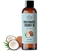 Essican Purelife, Huile de Coco Pure Liquide, 100ml, Huile Fractionnée MCT, Pour Peau, Cheveux & Lèvres, Huiles de Support pour Huiles Essentielles, Favorise Croissance des Cheveux & Peau Hydratée