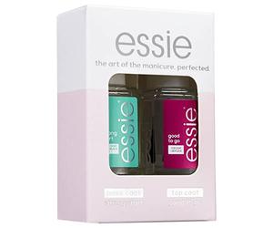 ESSIE Coffret Soin Ongles Base Strong Start Top Coat Good To Go 2x13,5ml | Kit complet manucure, 2 soins essentiels 13,5ml chacun, Fortifie et protège, Séchage rapide