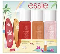 Essie Kit de Vernis à Ongles d'été Surf Up Mini Trio Kit Handmade With Love, Frilly Lilies, Birthday Girl (No 858, 824, 514) - 5 ml