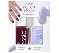 Essie nail art studio Set Frozen berry (vernis à ongles 44 bahama mama, effets spéciaux, vernis à ongles 30 ethereal escape)