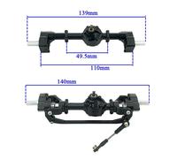 Essieu Avant Et Arrière De Voiture Rc Avec Arbre De Transmission, Accessoires Pour Véhicules Modèle Buggy Wpl C14 1:16