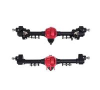 Essieu avant et arrière pour voiture miniature 1/10, Essieu avant et arrière esthétique professionnel en métal pour SCX10 II