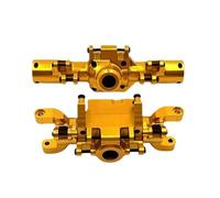 Essieu de Portail RC Compatible Avec HBToys ZP1001 ZP1002 ZP1003 ZP1004 1/10 RC Car 2 Pièces Mise À Niveau Du Boîtier De Pont D'essieu Avant Et Arrière Pièces De Rechange Accessoires(Yellow,Front and