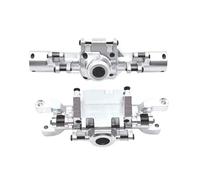 Essieu de Portail RC Compatible Avec HBToys ZP1001 ZP1002 ZP1003 ZP1004 Pièces Et Accessoires Pour Voitures Télécommandées 1/10 : 2 Boîtiers De Pont D'essieu Avant Et Arrière(Silver,Front and Rear)