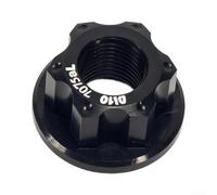 Essieu de roue arrière de vélo - Écrou M10 x 1,0 - Pour vélo traditionnel | Lot de 2 écrous de moyeu en alliage d'aluminium à vitesse unique, accessoires pour pièces à engrenage fixe, noir, rouge, bleu