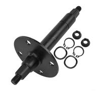 Essieu de roue arrière de vélo intérieur 17 mm de diamètre | Métal haute résistance, longueur 180 mm, diamètre 17 mm, espacement des trous de 60 mm, compatible Tacx Trainer