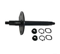 Essieu de roue arrière de vélo intérieur 17 mm de diamètre | Métal haute résistance, longueur 180 mm, diamètre 17 mm, espacement des trous de 60 mm, compatible Tacx Trainer
