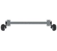 Essieu freiné KNOTT VGB13 1350 kg pour remorque bateau entraxe 5x112 largeur 1500 mm moyeux 2000 mm essieu remorque transport bateau robuste