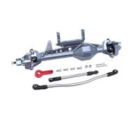 essieu RC Compatible avec Axial pour SCX10 III AXI03007 1/10 Pièces De Mise À Niveau Voiture À Chenilles RC Modification De Rechange Ensemble D'essieux Droits Avant Et Arrière CNC(Gray,Front)