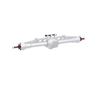 essieu RC Compatible avec Axial pour SCX10 Pro 1/10 Pièces De Mise À Niveau Voitures Radiocommandées À Chenilles, Ensemble Complet D'essieux Droits Avant Et Arrière Intégrés CNC(Silver,Rear)