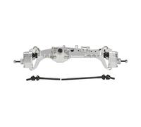 Essieu RC Pour Axial Pour Capra 1.9 Pour UTB AXI03004 1/10 RC Crawler Axle CNC 7075 Aluminium Avant Arrière Portail Axle Pour Buggy Pour LCG Pour Châssis Pièces RC(Silver,Front Axle)