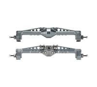 Essieu RC Pour Axial Pour Capra 1.9 Pour UTB AXI03004 1/10 RC Crawler Axle CNC 7075 Aluminium Avant Arrière Portail Axle Pour Buggy Pour LCG Pour Châssis Pièces RC(Gray,F R Axle)