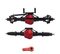 Essieu RC Pour Axial Pour SCX10 D90 1/10 Eje Trasero Medio Delantero Coche Teledirigido Recto Aleación Aluminio Trepador Control Remoto Piezas Mejora(Black,Rear Front)