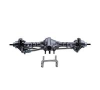 Essieu RC Pour Axial Pour SCX10 II 90046 1/10 RC Crawler Rig Droit Complet Essieux Pièces De Mise À Niveau Intégré CNC Aluminium Avant Arrière Essieu(Gray,Front Axle)