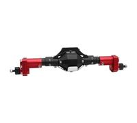 Essieu RC Pour Axial Pour SCX10 II 90046 90047 D90 1/10 RC Pour Rock Crawler Essieu Portail Avant Et Arrière Alliage D'aluminium CNC Anodisé(Red,Rear Axle)
