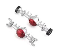 Essieu RC Pour Kyosho Pour MINI-Z 4x4 1/18 1/24 Voiture RC Pièces Mise À Niveau Accessoires Carter D'essieu Avant Et Arrière En Métal Argenté