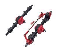 Essieu RC Pour MN D90 D91 D96 Pour MN98 99S 1/12 Engrenage En Acier De Mise Niveau Métal Assemblage D'essieu Avant Arrière Pièces Voiture RC(Black)