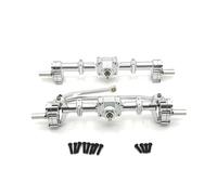 Essieu RC Pour MN Pour MN82 LC79 Pour MN78 D90 D91 D96 1/12 Ponts De Portes Avant Et Arrière Améliorés En Métal Pour Modèles Réduits 99S RC(Silver)