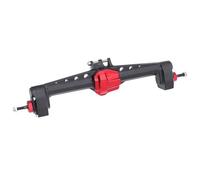 Essieu RC Pour SCX10 III 1/10 RC Crawler Car Ensemble D'essieux Avant Arrière Décalés Aluminium AR45P Avec Arbre Transmission CVD À 3 Sections Deux Supports Servo(Black,Rear Axle)