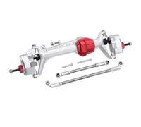 Essieu RC Pour SCX10 III 1/10 RC Crawler Car Ensemble D'essieux Avant Arrière Décalés Aluminium AR45P Arbre Transmission CVD À 3 Sections Et Deux Supports Servo(Silver,Front Axle)