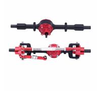 Essieu RC Pour WPL C14 C24 C34 C44 B14 B24 1/16 RC Car Upgrades Pièces Accessoires Ensemble D'essieux Avant Et Arrière En Métal Noir Pour Argent(Black B)