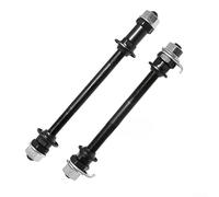 Essieu solide pour VTT moyeu service 150 mm avant 180 mm arrière 9 mm diamètre extérieur 5 mm alésage intérieur 3/8 x filetage 26T (1 paire)