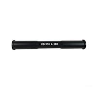 Essieu traversant de vélo robuste 20 x 110 mm pour fourche avant VTT avec construction rigide en aluminium noir (20 x 110)