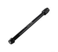 Essieu traversant en aluminium CNC pour vélo de montagne et vélo de route | Filetage fin M12 x 1,5, convient aux moyeux de 142 à 148 mm, idéal pour le cyclisme en intérieur pour les sessions