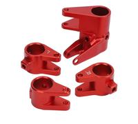 Essieu Tube Lien Mont Set Premium En Alliage D'aluminium Contrepoids Adaptateur pour SCX10 PRO RC Voiture Mise À Niveau 4PCS (Rouge)