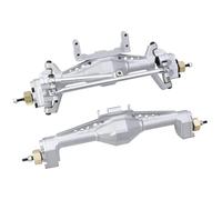 Essieu Voiture RC Compatible avec Axial pour Capra UTB18 1/18 Pièces Mise À Niveau pour Voitures Télécommandées Essieu Portique Avant Et Arrière en Alliage D'aluminium avec Support Servo