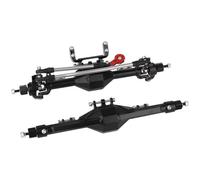 Essieu Voiture RC Compatible avec Axial pour SCX10 II 90046 90047 1/10 RC Crawler Car Upgrade Parts CNC Metal Alloy Front Rear Straight Complete