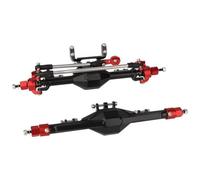 Essieu Voiture RC Compatible avec Axial pour SCX10 II 90046 90047 1/10 RC Crawler Car Upgrade Parts CNC Metal Alloy Front Rear Straight Complete