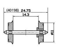 Essieux Metall. Isoles Ne G