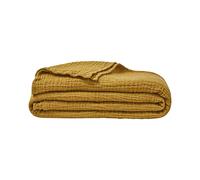 ESSIX Couvre lit uni en Gaze de Coton, Jazzy, 260x240cm