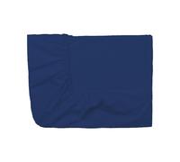 Essix - Drap Housse Royal Line Percale de Coton Bleu nuit 200 x 200 cm