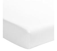Essix - Drap Housse Triumph Line Satin de coton Blanc 90 x 200 cm