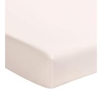 ESSIX - Drap Housse uni en Percale de Coton, Bonnet de 30cm, PREMIÈRE, 100 x 200 cm, Rose Lingerie