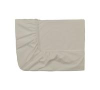 ESSIX - Drap Housse uni en Percale de Coton, Bonnet de 30cm, PREMIÈRE - 120 x 190 cm - Beige Lin - 80 Fils/cm² - Percale de Coton - Bonnet 30 cm - Entretien Facile