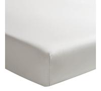 Essix - Drap Housse Royal Line Percale de Coton Gris perle 160 x 200 cm