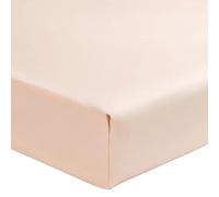 ESSIX - Drap Housse uni en Percale de Coton, Bonnet de 30cm, PREMIÈRE, 160 x 220 cm, Rose Ballerine